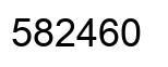 Número 582460 imagen negro