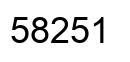Número 58251 imagen negro