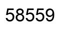 Number 58559 black image