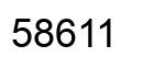 Number 58611 black image