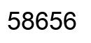 Number 58656 black image