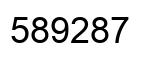 Número 589287 imagen negro