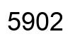Number 5902 black image