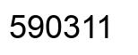 Number 590311 black image
