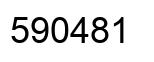 Number 590481 black image