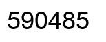 Number 590485 black image