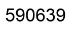 Number 590639 black image