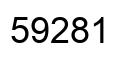 Number 59281 black image