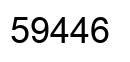 Número 59446 imagen negro