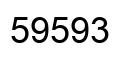 Number 59593 black image
