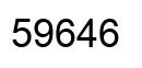 Number 59646 black image