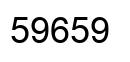 Number 59659 black image