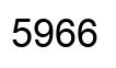 Número 5966 imagen negro