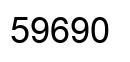 Number 59690 black image