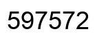 Number 597572 black image