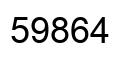 Number 59864 black image