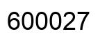 Number 600027 black image