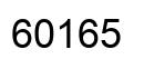 Number 60165 black image