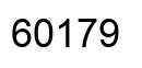 Número 60179 imagen negro