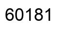 Number 60181 black image