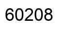 Number 60208 black image