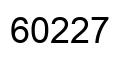 Number 60227 black image