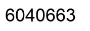 Number 6040663 black image