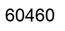 Number 60460 black image