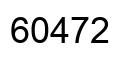 Number 60472 black image