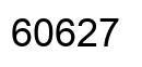 Number 60627 black image