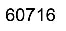 Número 60716 imagen negro