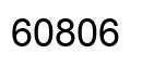 Number 60806 black image