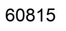 Number 60815 black image