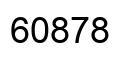 Number 60878 black image