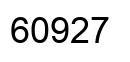 Number 60927 black image