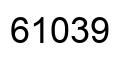 Number 61039 black image