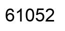 Number 61052 black image