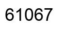 Number 61067 black image