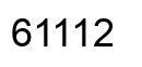 Number 61112 black image