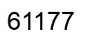 Number 61177 black image