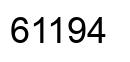 Number 61194 black image