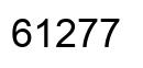 Number 61277 black image