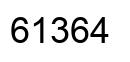 Number 61364 black image
