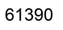 Number 61390 black image