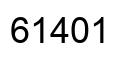 Number 61401 black image