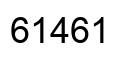 Number 61461 black image
