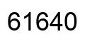 Número 61640 imagen negro