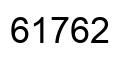 Number 61762 black image