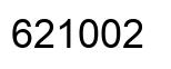 Number 621002 black image
