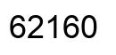 Number 62160 black image